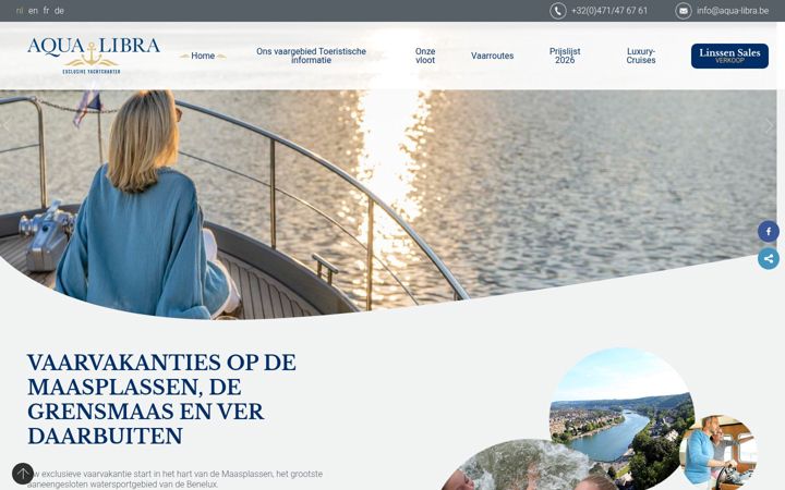 Screenshot of aqua-libra.be