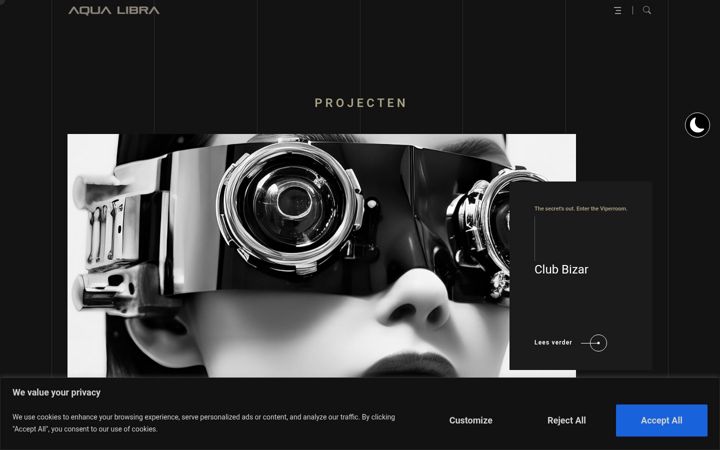 Screenshot of aqua-libra.nl