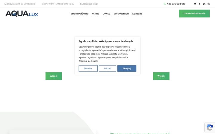 Screenshot von aqua-lux.pl