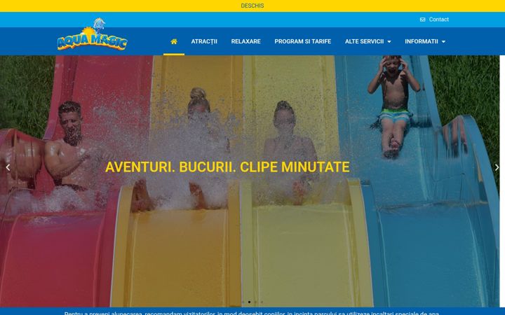 Screenshot stránky aqua-magic.ro
