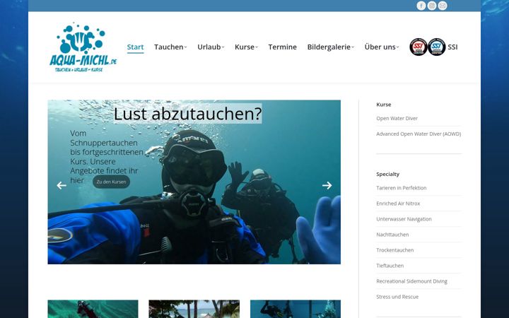 Screenshot of aqua-michl.de