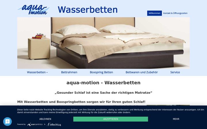 Screenshot of aqua-motion.net