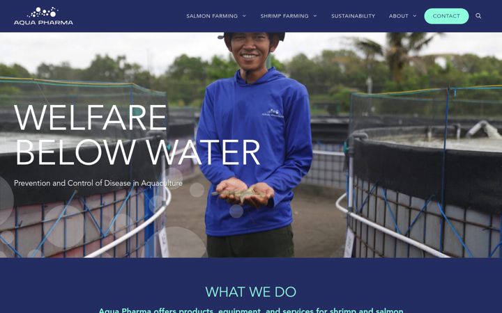 Screenshot of aqua-pharma.com