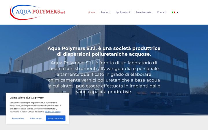 Screenshot του aqua-polymers.com