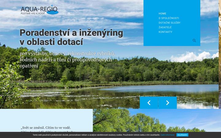 Screenshot of aqua-regio.cz