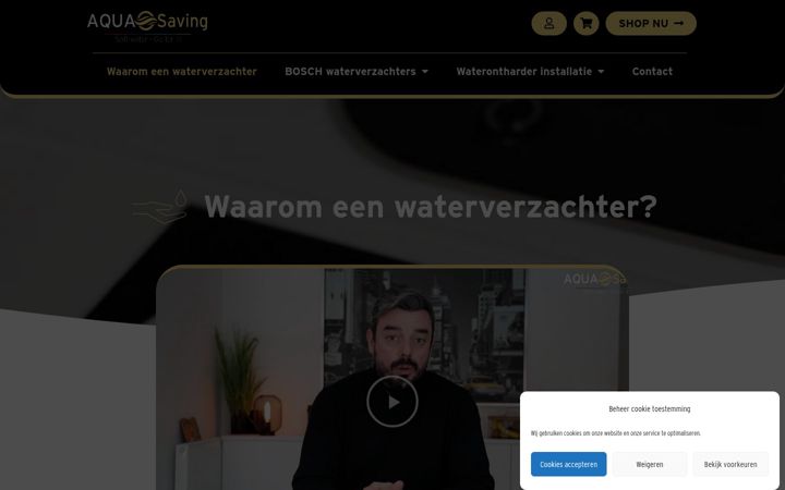 Screenshot stránky aqua-saving.be