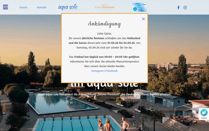 Screenshot of aqua-sole.de