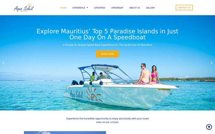 Screenshot of aqua-soleil.com