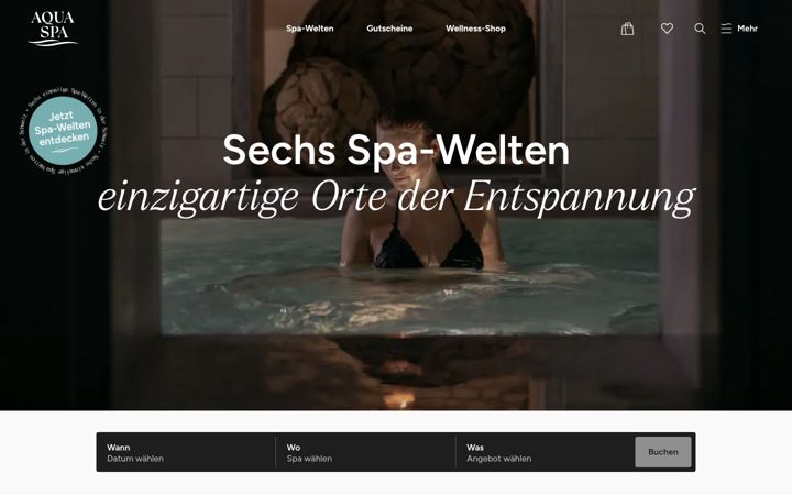 Screenshot of aqua-spa-resorts.ch