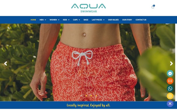 Screenshot του aqua-swimwear.com