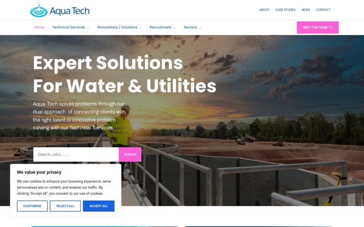 Screenshot ta' aqua-tech.co.uk