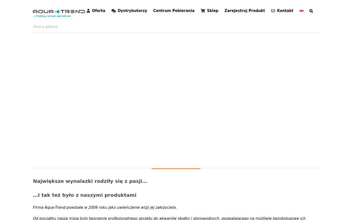 Screenshot ta' aqua-trend.pl