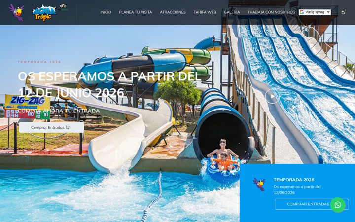 Screenshot of aqua-tropic.com