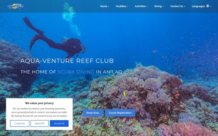 Screenshot του aqua-venture.com
