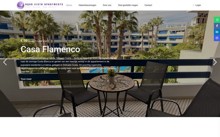 Screenshot του aqua-vista-apartments.com