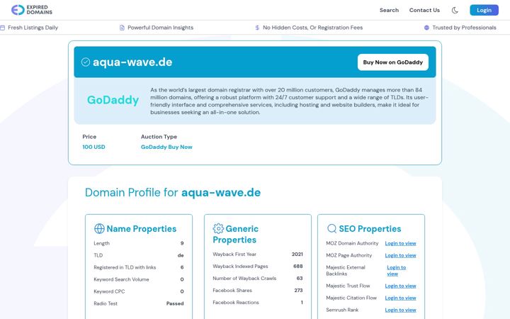 Screenshot of aqua-wave.de