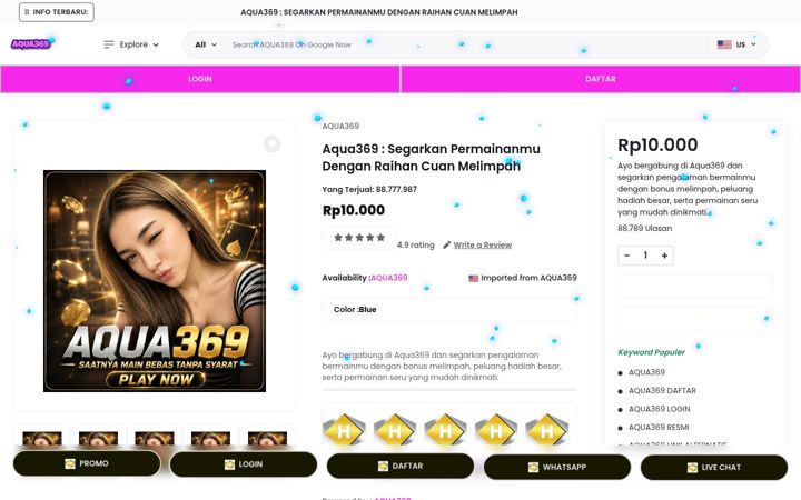 Screenshot of aqua369s.org