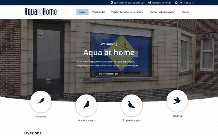 Screenshot of aquaathome.be