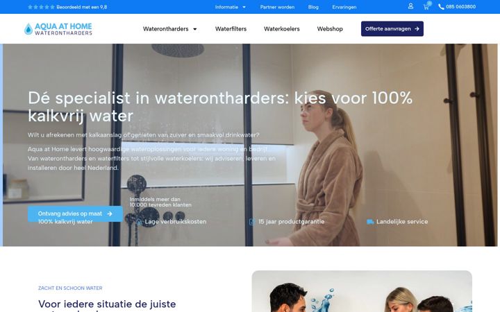 Screenshot of aquaathome.nl