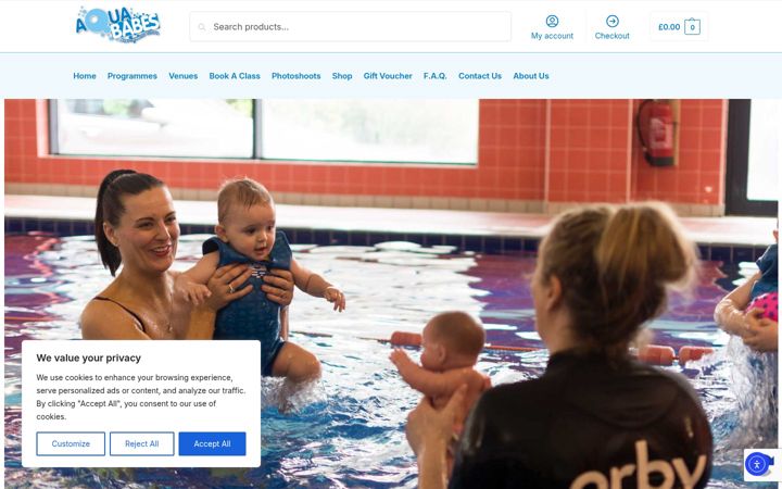 Screenshot von aquababesni.com