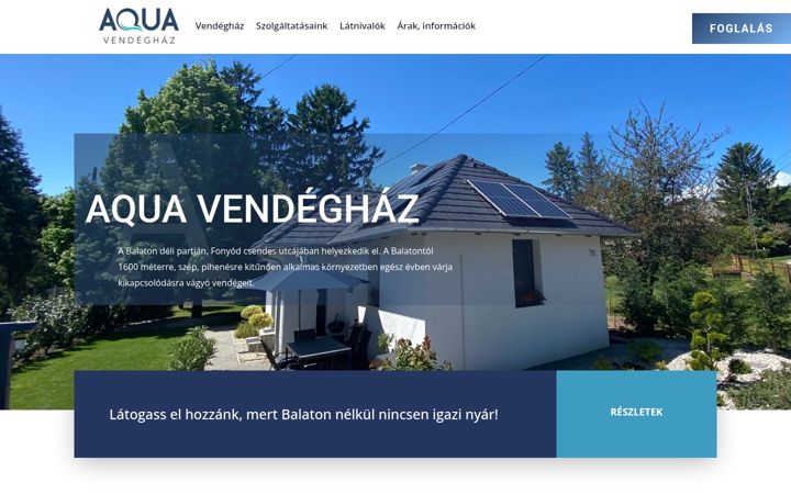 Screenshot του aquabalaton.hu