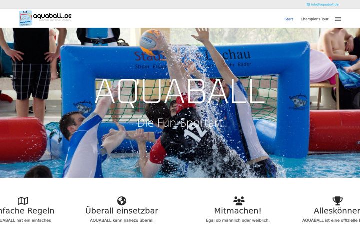 Screenshot of aquaball.de