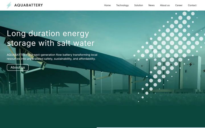 Screenshot von aquabattery.com