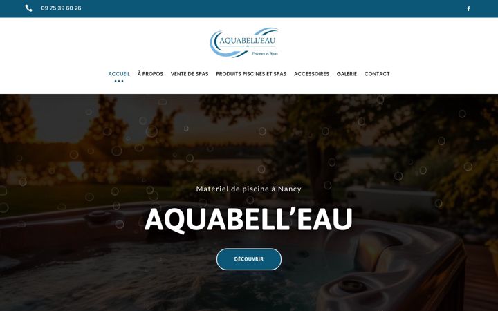 Screenshot of aquabell-eau.fr