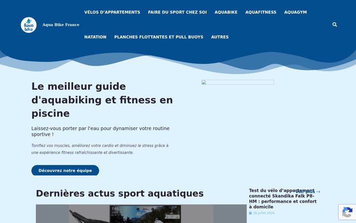 Screenshot of aquabike-france.com