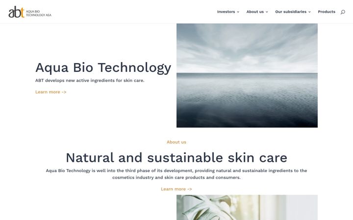 Ekrānuzņēmums no aquabiotechnology.com