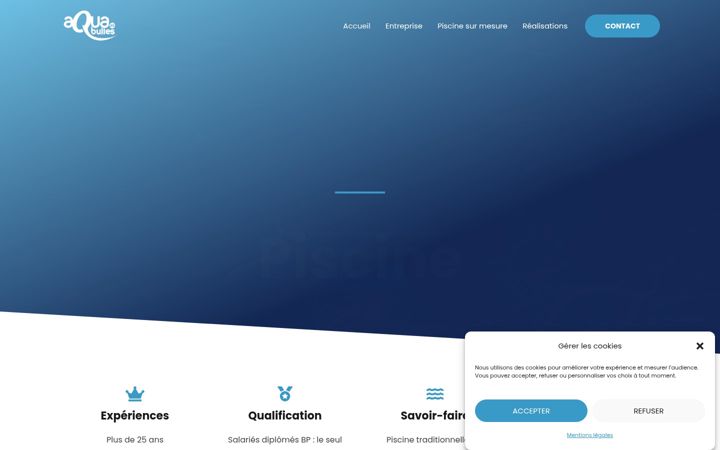 Screenshot di aquabulles85.fr