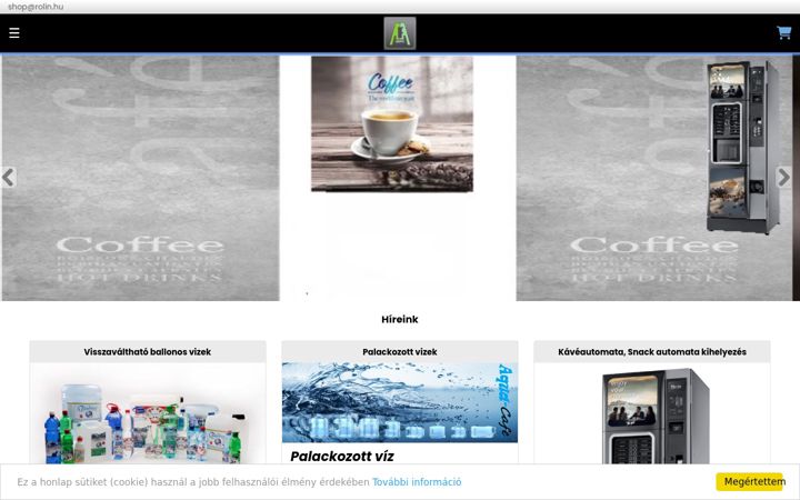 Screenshot of aquacafe.hu