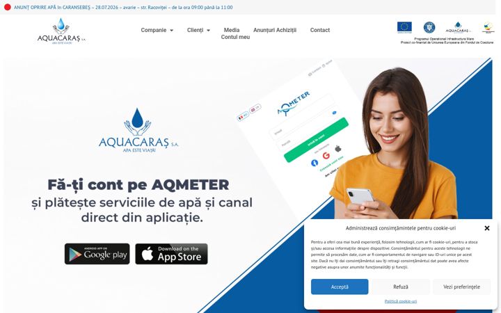 Screenshot of aquacaras.ro