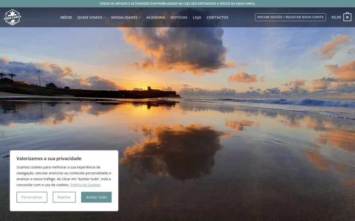 Screenshot of aquacarca.pt