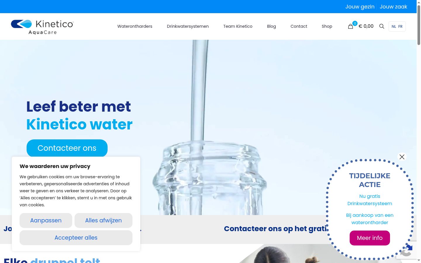 Sutikimo reklamjuostės, rodytos prieš bet kokią sąveiką, ekrano kopija