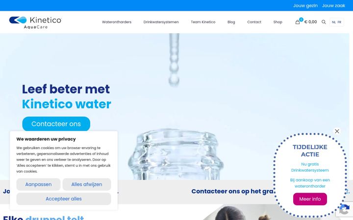 Screenshot of aquacare.be