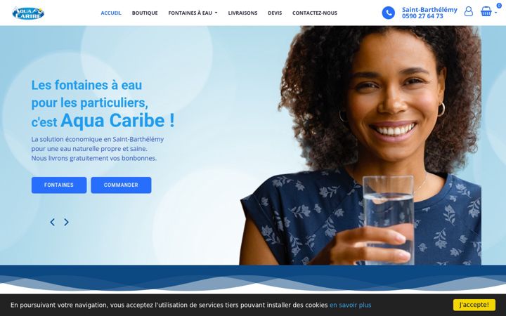 Screenshot di aquacaribe.fr