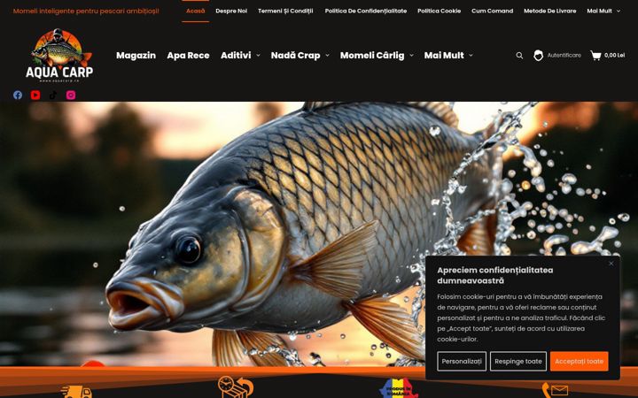 Screenshot di aquacarp.ro
