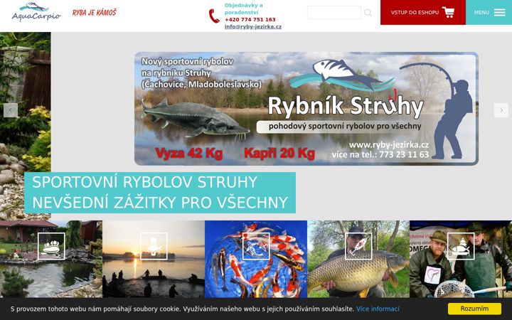 Screenshot di aquacarpio.cz