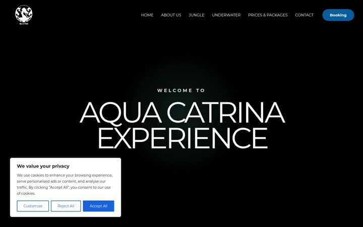 Screenshot von aquacatrina.com