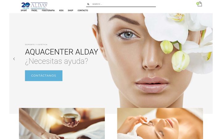 Screenshot of aquacenteralday.com