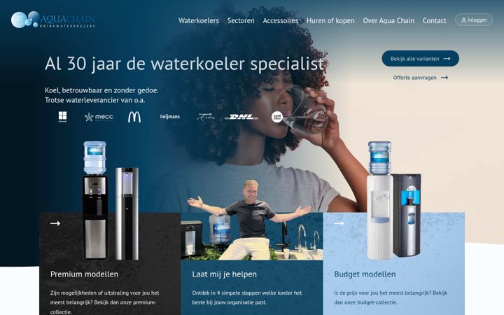 Screenshot di aquachain.nl