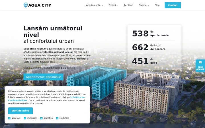 Screenshot of aquacity.ro
