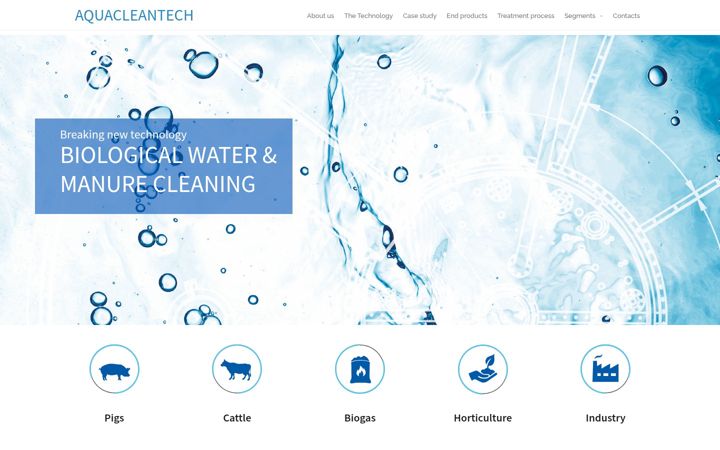 Screenshot of aquacleantech.dk