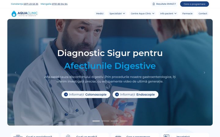 Screenshot of aquaclinic.ro