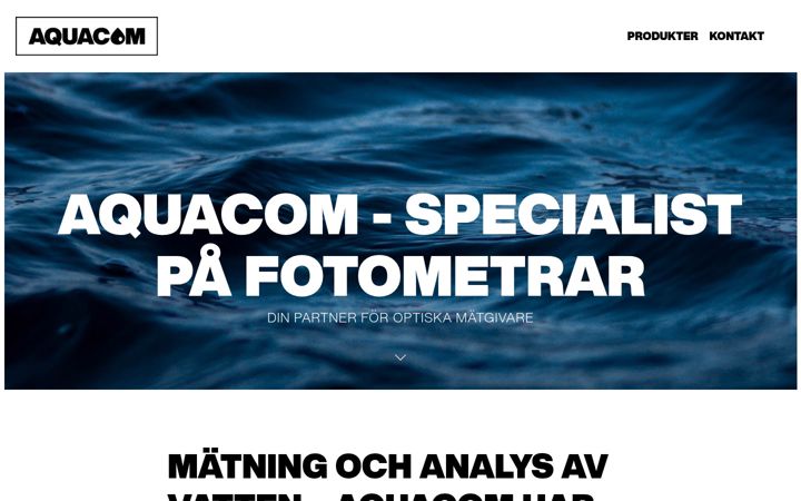 Screenshot of aquacom.se