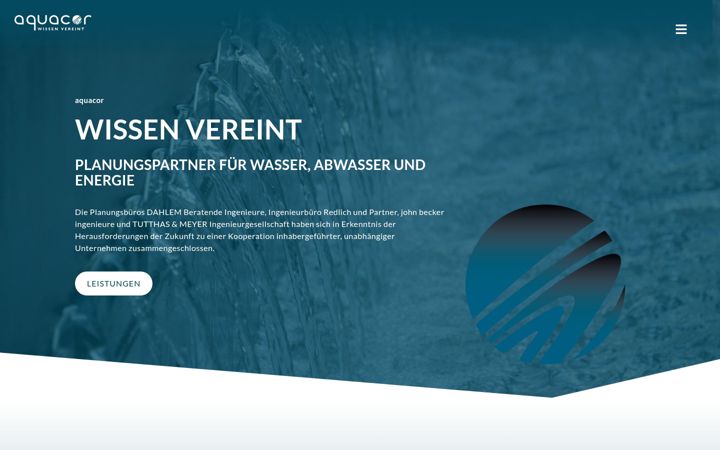 Screenshot of aquacor.de