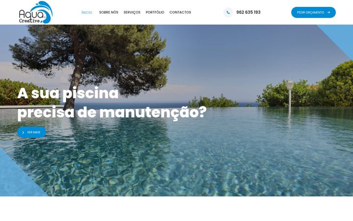 Screenshot of aquacreative.pt