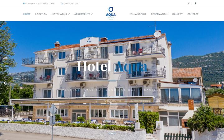 Screenshot of aquacroatia.com