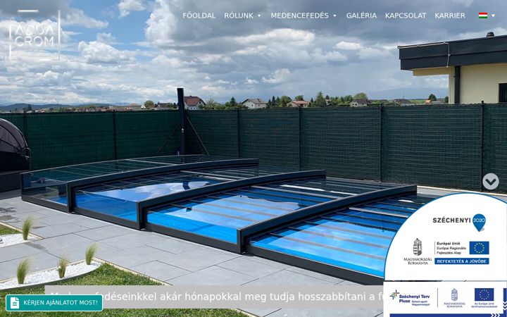 Екранна снимка на aquacrom.eu